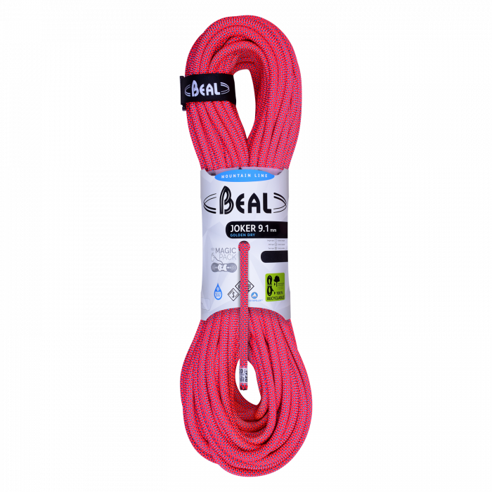 Beal Joker 9.1mm Unicore - Golden Dry Mountain Rope