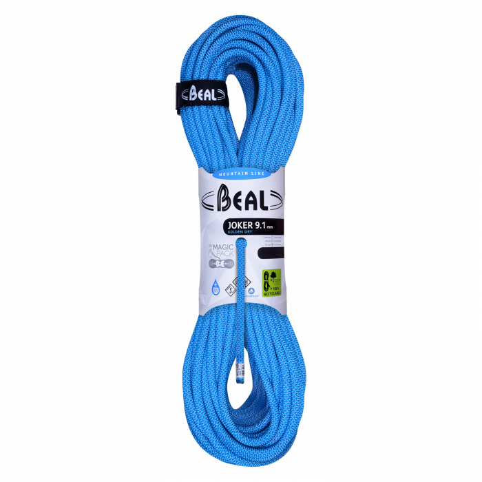 Beal Joker 9.1mm Unicore - Golden Dry Mountain Rope